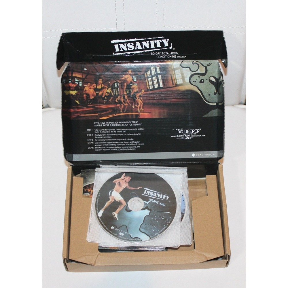 Beachbody Insanity 60-Day Workout DVD set Shaun T Fitness Program (12 Discs)